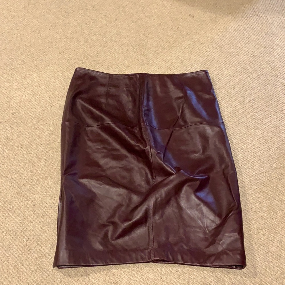 Leather Pencil Skirt